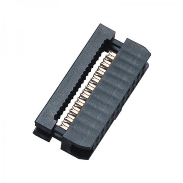 Negro 30%GF UL94V-0 ROHS del Pin PBT del conector 16 del zócalo de WCON 1.27m m