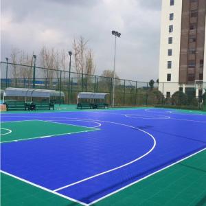 Durable PP Interlocking Sports Flooring , Scratch Resistant Outdoor Sport Court Tiles