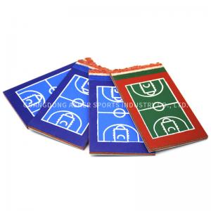 China Acrylic Outdoor Basketball Court Floor , All Color Type Sports Court Flooring supplier