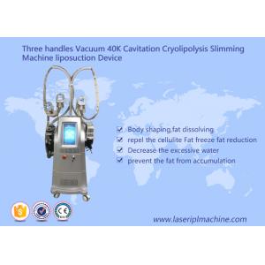 China Vacuum 40k Cavitation Cryolipolysis Slimming Machine Liposuctio Device Three Handles supplier