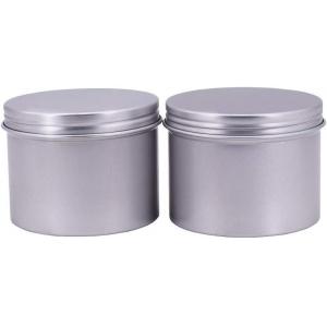 China Square Snap Lid Tin Aluminum Jar Cosmetic Candle Packaging Box supplier