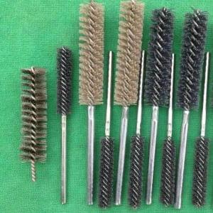 China Industrial Nylox Power Tube Brush Single Spiral for cleaning hydraulic valve supplier