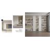 China Diseños de armarios empotrados a medida de MDF y madera maciza con tiradores integrados wholesale