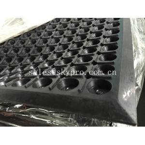 Anti - fatigue drainage kitchen rubber mats heavy duty and oil resistant