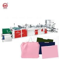 China LDPE Poly Plastic Shopper Making Machine 50pcs/min , Draw Handle Plastic Carry Bag Manufacturing Machine on sale