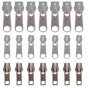 DIY Craft Silver Metal Zipper Sliders Replacement Antioxidant Rust Resistance Antitear