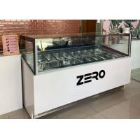 China Gelato Display Cabinet Scoop Display Ice Cream Freezers With GN Pans on sale