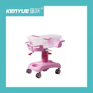 Pink Plastic Hospital Baby Crib For Easy Cleaning And Updating