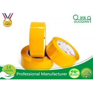 China Yellowish Colored Duct Tape Waterproof Masking Tape For Carton Sealing Hot Melt Adhesive wholesale