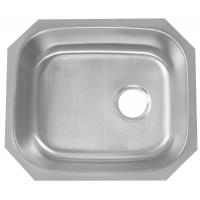 China 16 Gauge Single Bowl Stainless Steel Sink , 21 Square Single Bowl Sink on sale