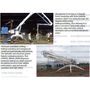 Hot Boom Concrete Placer 17m Spider Concrete Placing Boom  220V/60Hz