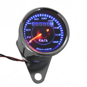 China 180KM LED Light Motorcycle Digital Speedometer DC12V Double Color supplier