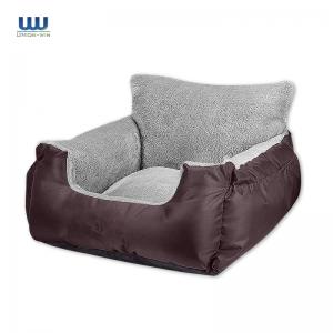Customized Warm Soft Pet Car Seat Car Dog Bed With Storage Pocket