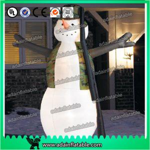 Christmas Yard Decoration Inflatable Snowman Cartoon With LED Light