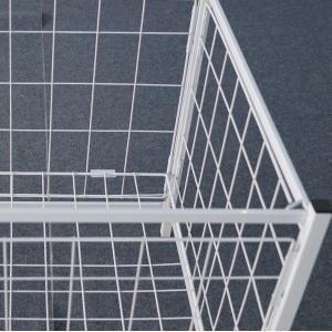 China Folding Metal Wire Basket  L*W*H 800*800*800 Size Metallic Q235 Material supplier