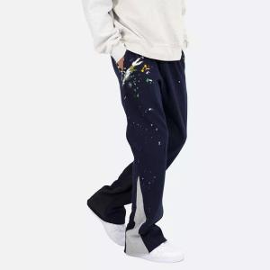 Custom Cargo Pant Hip Hop Flare Pants Trousers 100% Cotton Loose Men's Sweatpants Cargo Pants