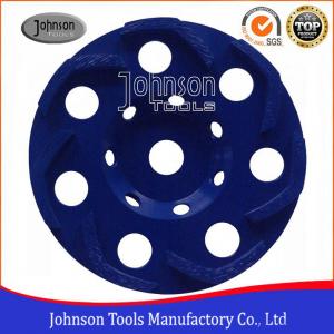 China Boomerang Shaped 5 / 6 Inch Concrete Grinding Wheel For Grinding Rough Surfaces 50x6.2x7mm supplier