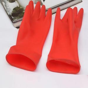 Kitchen Chemical Resistant Latex Gloves Toilet Cleaning 32CM Latex Free Gloves