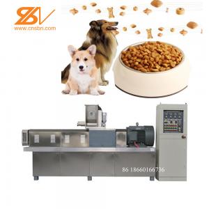 China Dog Pet Food Extruder Production Machine 38CrMoAlA Screw Material supplier