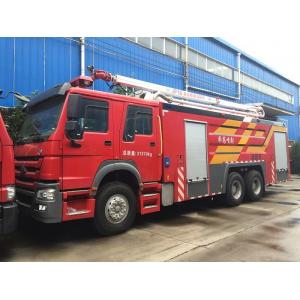 China Howo Fire Rescue Truck Water Tower Fire Truck 10 Wheel High Loading Capacity wholesale