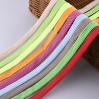 China 12mm Flat Braided Cotton Cord ISO14001 Coloured Macrame Cord on sale