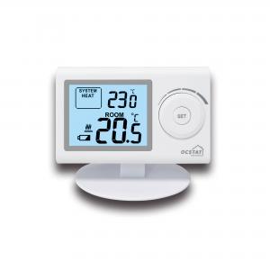 China Non - Programmable Underfloor Temperature Heating Thermostat With Battery , White Color wholesale