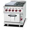 China Commercial Hotel Kitchen Equipment Gas 4 Burner With Griddle And Oven wholesale