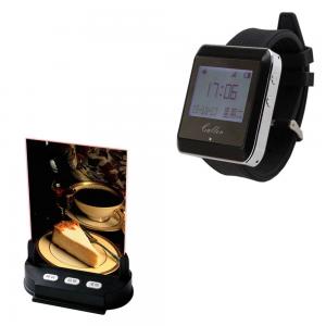 Waiter call beeper with light and watch receiver for star area or night club