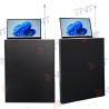 China Hidden Desk Lcd Monitor Lift Lifting Monitor Conference System 17.3 Inch Adjustable Height with mic wholesale