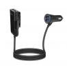 Alloy Metal Fast Cell Phone Car Charger , Micro Usb Car Charger 4 Usb Ports With