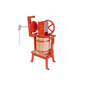 China Manual Fruit Processing Machine , Fruit Press Machine With Wood Bucket supplier