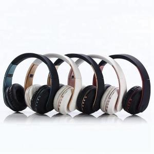 China Around Ear Headband Wireless Bluetooth 5 Headset foldable Sports Running Headphone supplier