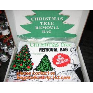 Promotion large removal waterproof Christmas artificial decorated tree bag,10 Ft Christmas Tree Removal Gift Bags packag