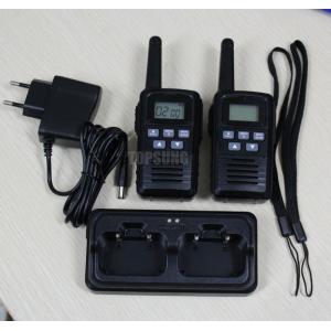 Topsung New pair PMR walkie talkies with lion batteries and dock charger