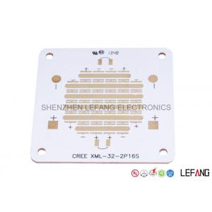 China Copper Base Single Sided PCB 1 Layer Round Led Circuit Board White Solder Mask supplier