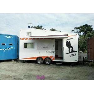 Family Use Prefab Mobile Homes , Prefab Movable Homes Flat Roof Type