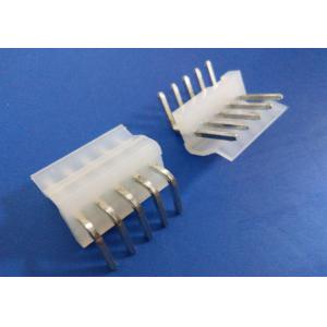 White Wafer Molex 3.96 Mm Connector , Durable DIP Small 5 Pin Connector