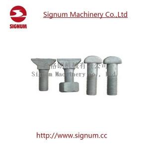 T Bolt with Nuts & Washers for Railroad Track, Made in China Customized Track T Bolt with