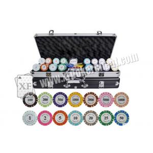 ISO 9001 Casino Cheating Devices Customized Crown Chips With Ceramic / Clay