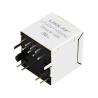 China ハンラン HR951180AE 互換 LINK-PP LPJD4110BANL 10/100 ベース-T 黄色/緑色 LED 垂直 RJ45 接続ポート wholesale