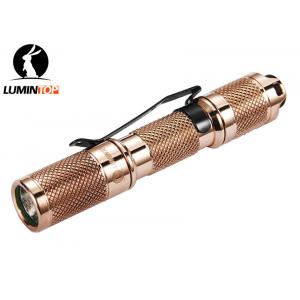 China Mini COPPER Lumintop AAA Flashlight With Tail Clip Easy Carry Size wholesale