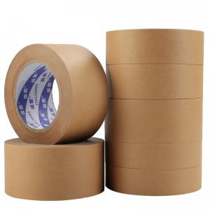 China OEM Recycled Kraft Paper Tape For Packaging 185mic supplier