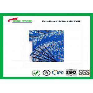 China Blue Solder Mask Double Sided PCB FR4 1.6mm Board Thickness , Making PCB Boards supplier