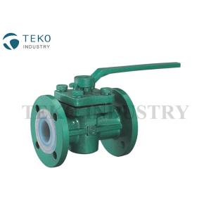 China Sleeve Type Two Way Ptfe Lined Valves Fluorine Full Lined With Low Adhesion Properties wholesale