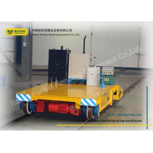 China Warehouse Transferring Flat Rail Guided Vehicle , Cargo Heavy Duty Cart Trolley supplier