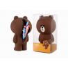 Brown Bear Silicone Pencil Case Stationery Stereo Creative Pen Box With Logo