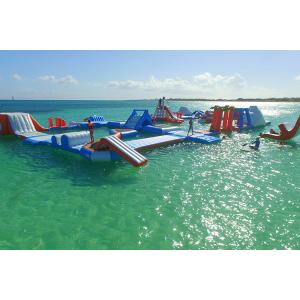 China PVC Tarpaulin Aquaglide Inflatable Water Park / inflatable aqua park For Pool supplier