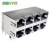 Conector Rj45 de puertos múltiples sin filtro, interfaz modular de enchufe Ethernet Dgkyd59212488hwa1dy1a127
