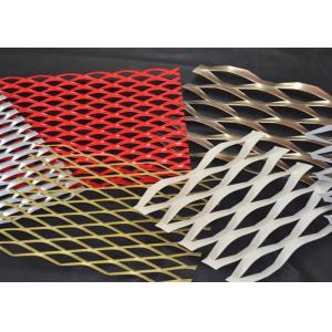 China 0 . 4 mm - 5 . 0 mm Powder Coated Decorative Expanded Metal Mesh 4 FT X 33 FT supplier