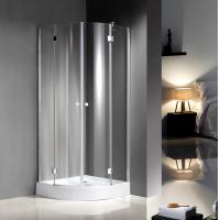 China Quadrant Curved Glass Shower Enclosures For Star Rated Hotels / Model Rooms on sale